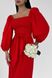 Дизайнерська літня сукня з льону червоного кольору, 42-44