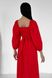 Дизайнерська літня сукня з льону червоного кольору, 42-44