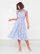 Легкое летнее платье голубого цвета с принтом, S(44)