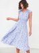Легка літня сукня блакитного кольору з принтом, S(44)