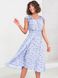 Легка літня сукня блакитного кольору з принтом, S(44)