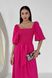 Дизайнерское летнее платье из льна розового цвета, 42-44