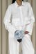 Стильный летний брючный костюм из льна белого цвета, XS(42)