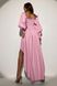 Витончена вечірня сукня з відкритими плечима рожева, XL(50)
