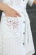 Модне літнє плаття сорочка з прошви білого кольору, XL(50)