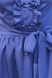 Летнее синее платье-мини с рюшами, XS(42)