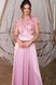 Длинное вечернее платье в пол розовое, XL(50)