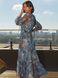Шифонова сукня-кльош з фігурним вирізом горловини, 52
