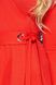 Красивое расклешенное платье-миди красное, S(44)