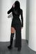 Привлекательное черное платье из трикотажа, XL(50)