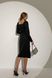 Элегантное новогоднее платье миди черного цвета, XL(50)