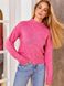 Теплый зимний свитер розового цвета, 44-50