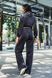 Жіночий велюровий спортивний костюм чорного кольору, XL(50)