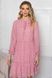 Розовое шифоновое платье с цветочным принтом, L(48)
