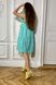 Літня сукня трапеція з бавовни без рукавів бірюзова, XL(50)