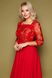 Нарядное платье-миди с вышивкой красное, L(48)