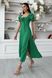 Літнє плаття максі зеленого кольору в горошок, XL(50)