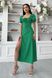 Летнее платье макси зеленого цвета в горошек, XL(50)