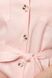 Летнее льняное платье рубашка нежно розового цвета, XL(50)