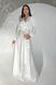 Елегантна вечірня сукня з шовку білого кольору, S(44)