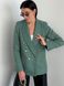Женский твидовый пиджак зеленого цвета, 42-44