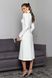 Витончена біла сукня міді зі спідницею сонце, L(48)