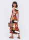 Красочное летнее платье А-силуэта из хлопка, XL(50)