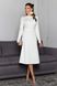 Витончена біла сукня міді зі спідницею сонце, XL(50)