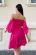 Літня лляна сукня міні рожевого кольору, XL(50)
