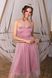 Вечірня сукня з відкритими плечима рожева, XL(50)