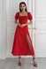 Літнє плаття максі червоного кольору в горошок, S(44)
