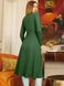 Стильне трикотажне плаття з розрізами кольору хакі, XL(50)