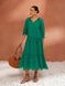 Зелена літня сукня з прошви вільного крою, 44-46