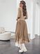 Комбіноване плаття міді бежевого кольору, XL(50)
