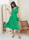 Легка літня сукня зеленого кольору з принтом, S(44)