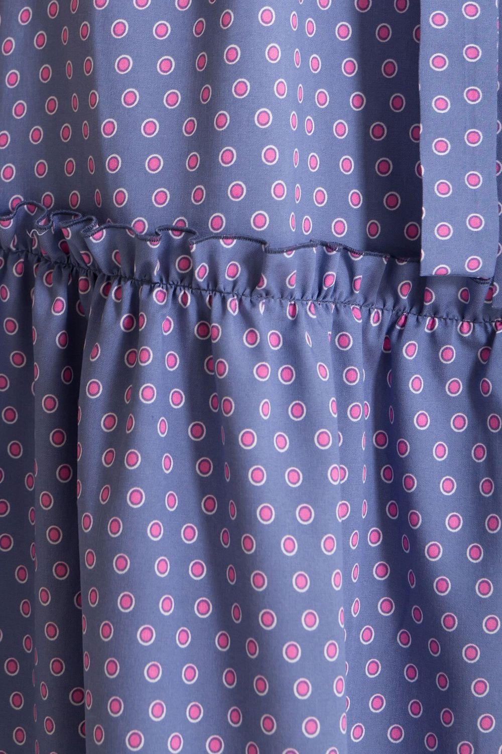 Летняя женская юбка миди котоновая синяя - фото