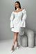 Грайливе нарядне плаття міні білого кольору, S(44)