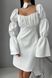 Грайливе нарядне плаття міні білого кольору, S(44)