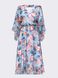 Воздушное платье-кимоно из шифона в цветочный принт, 44-46