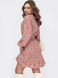 Короткое льняное платье с цветочным принтом, XL(50)