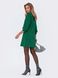 Повседневное платье трапеция из трикотажа зеленого цвета, L(48)