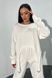 Модный женский свитшот белого цвета, XL(50)