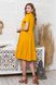 Літнє плаття сорочка з високою талією жовте, S(44)