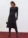 Повсякденна ангорова сукня з розрізом на нозі чорна, XL(50)
