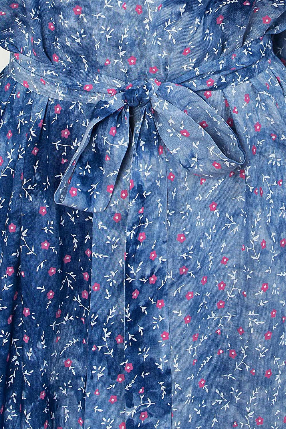 Літнє плаття з бавовни з квітковим принтом - фото