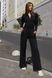 Жіночий прогулянковий костюм чорного кольору, XL(50)
