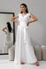 Вишукана вечірня сукня з шовку білого кольору, S(44)