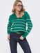 Жіночий пуловер в'язаний зеленого кольору, 50-52
