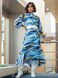 Шифонове плаття міді блакитного кольору, 48-50