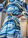 Шифоновое платье миди голубого цвета, 48-50